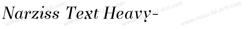 Narziss Text Heavy字体转换
